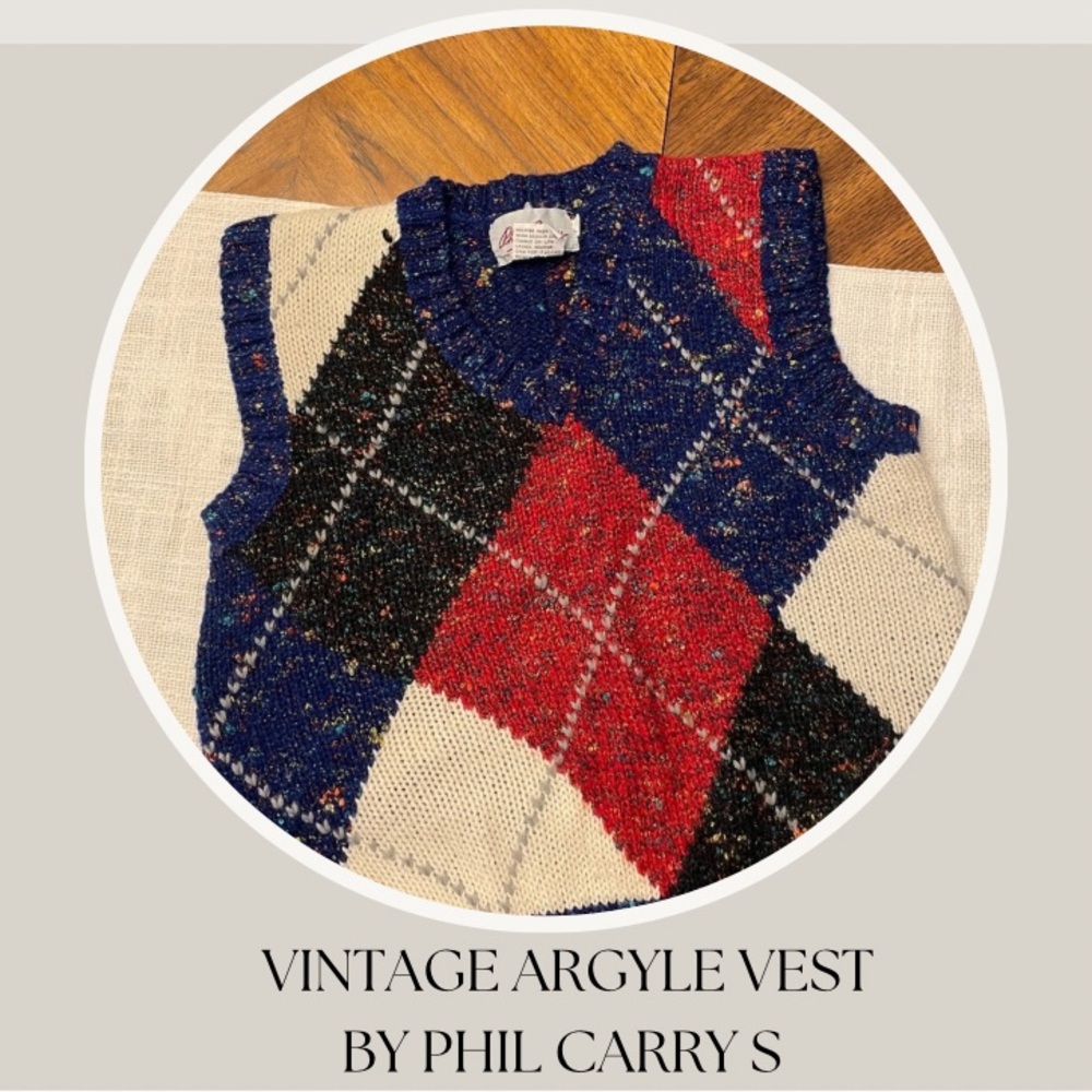 VINTAGE ARGYLE VEST
BY PHIL CARRY S